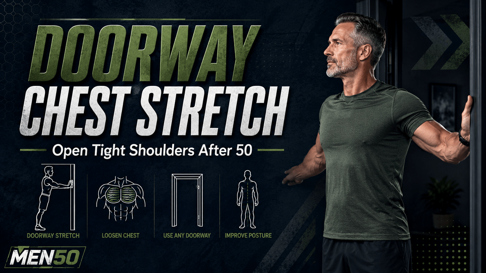 Doorway stretch for active shoulders