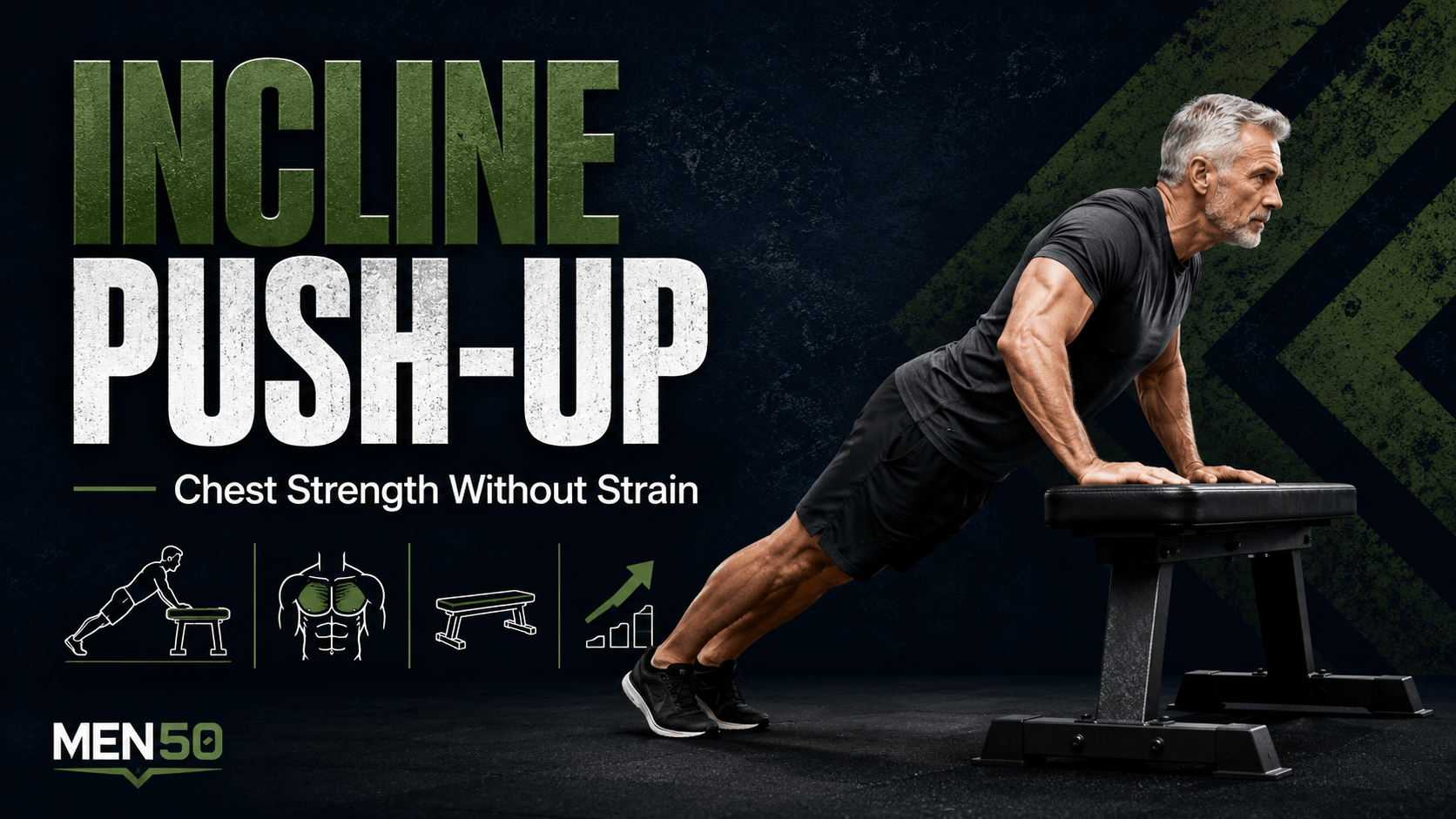 Incline push-up for chest strength
