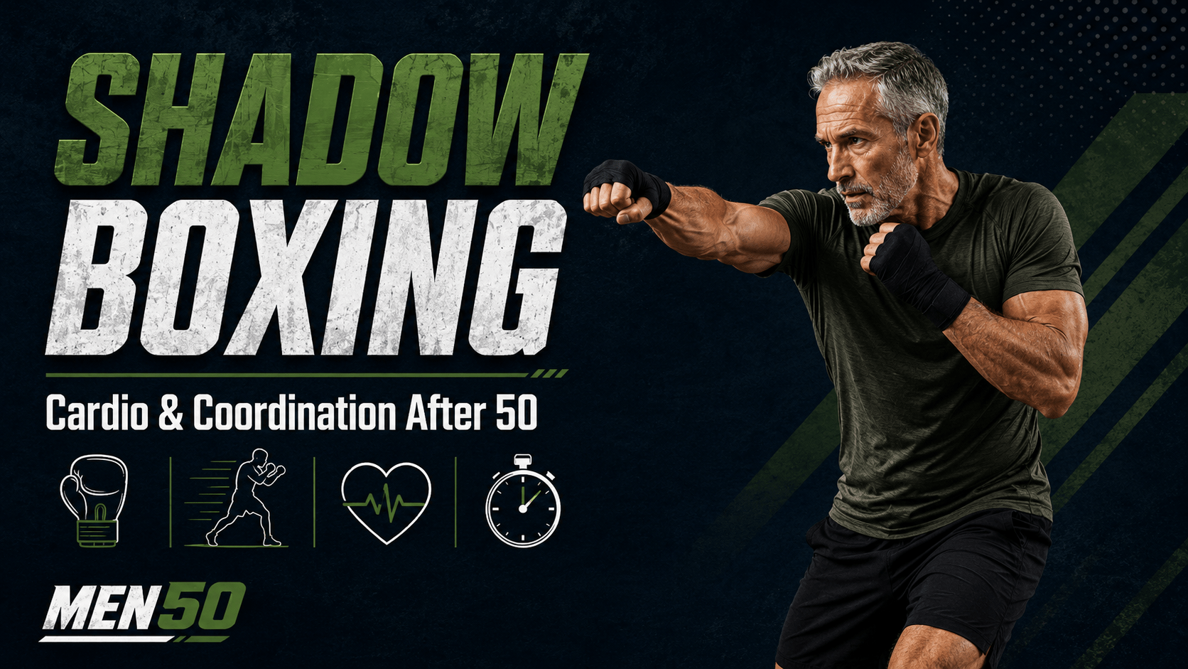 Shadow boxing cardio workout after 50
