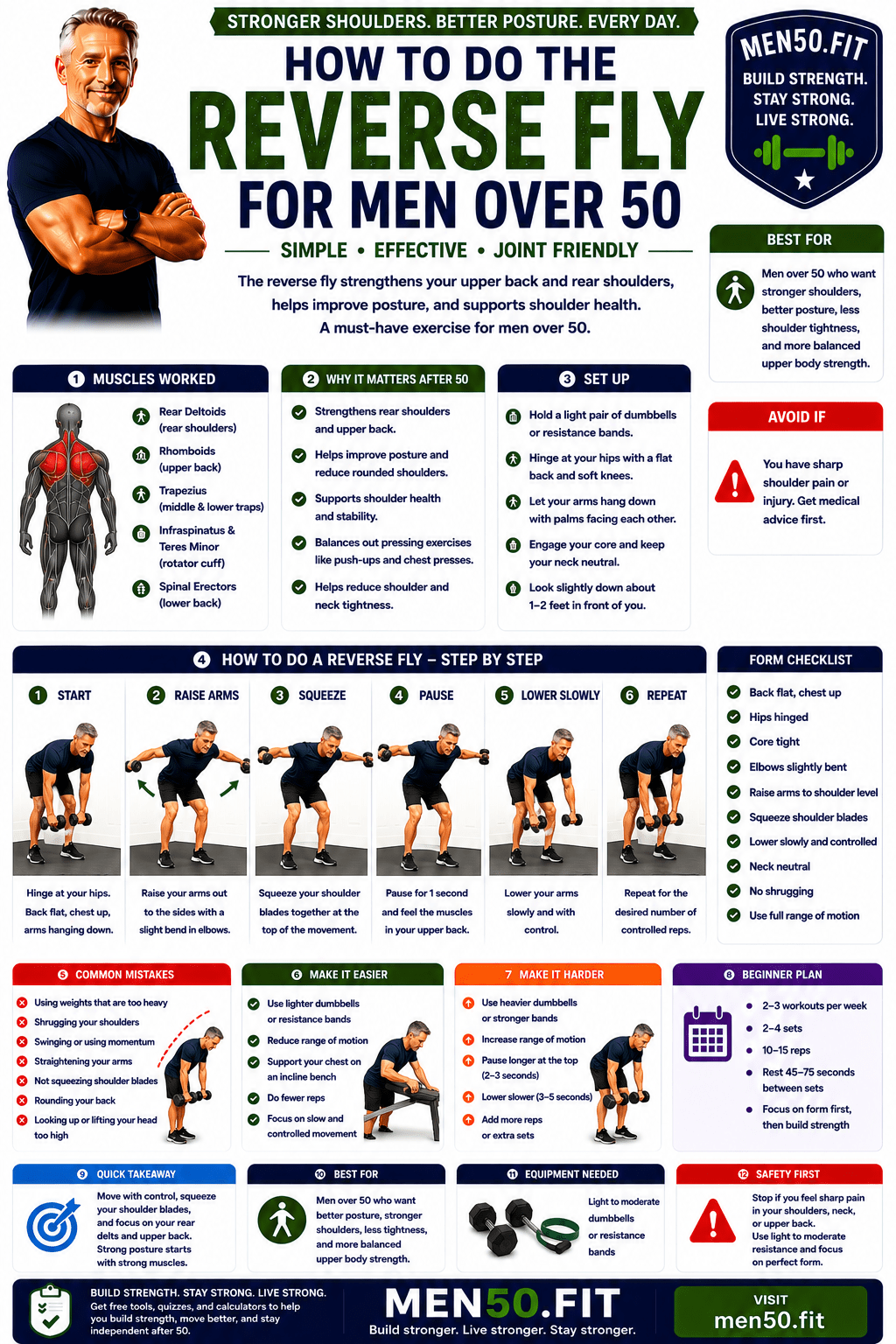 Reverse fly for men over 50