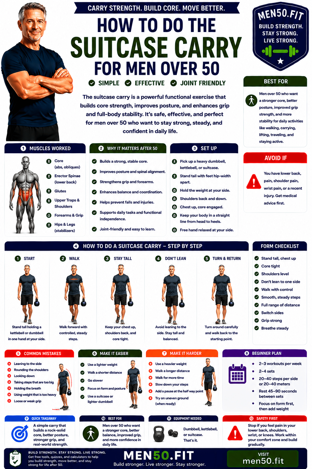 How to do the suitcase carry