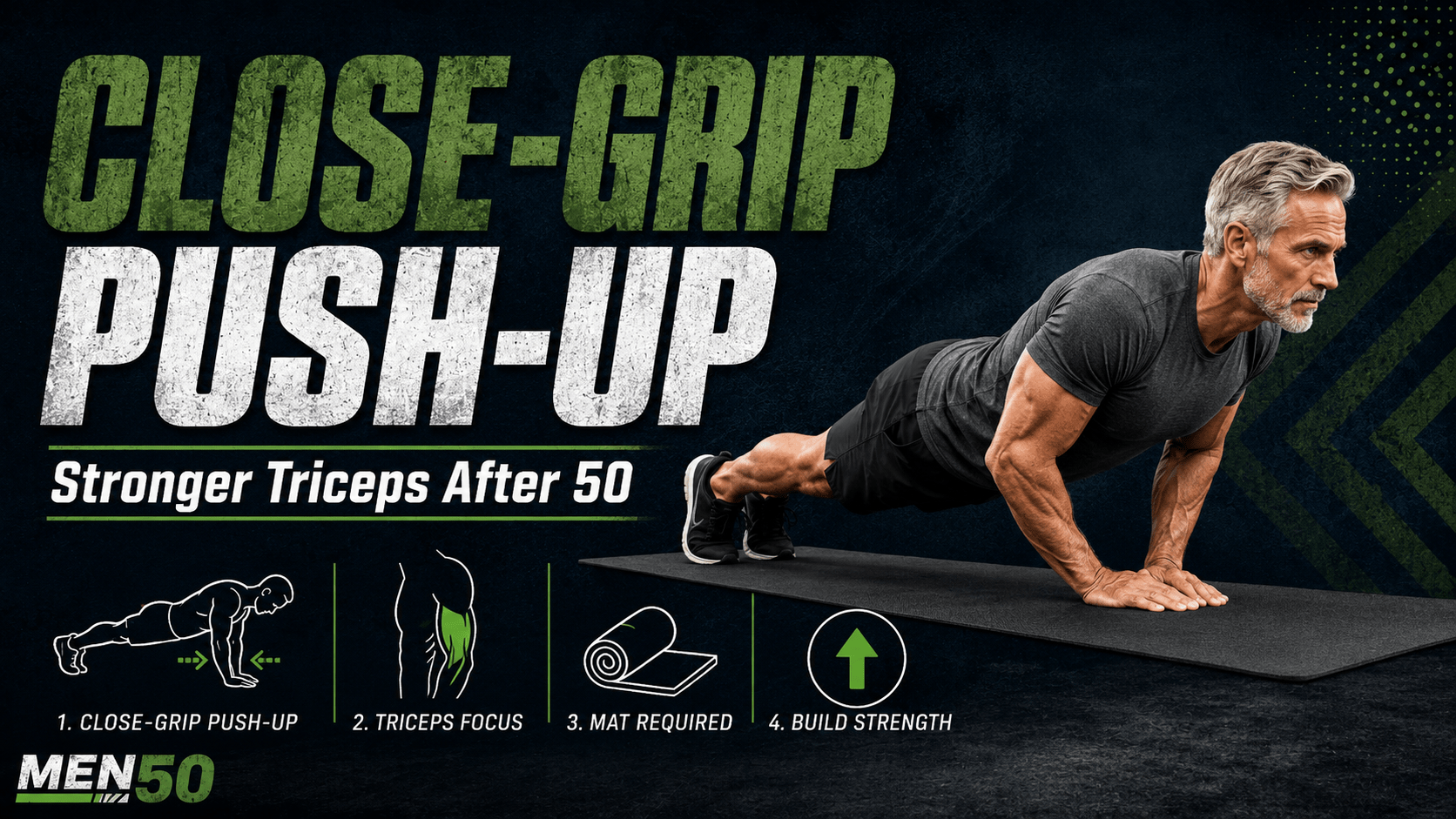 Close-grip push-up for strength