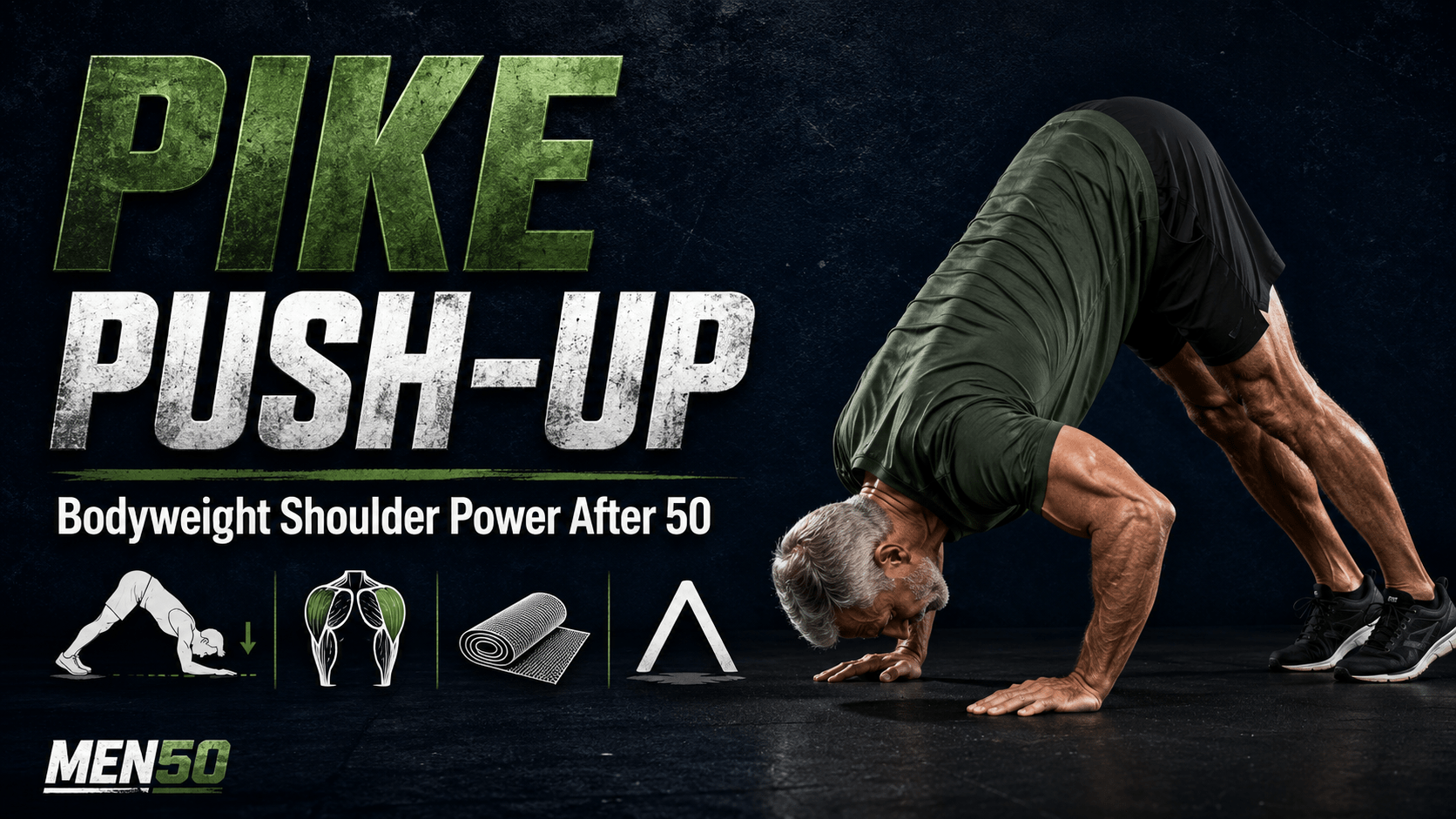 Pike push-up strength after 50