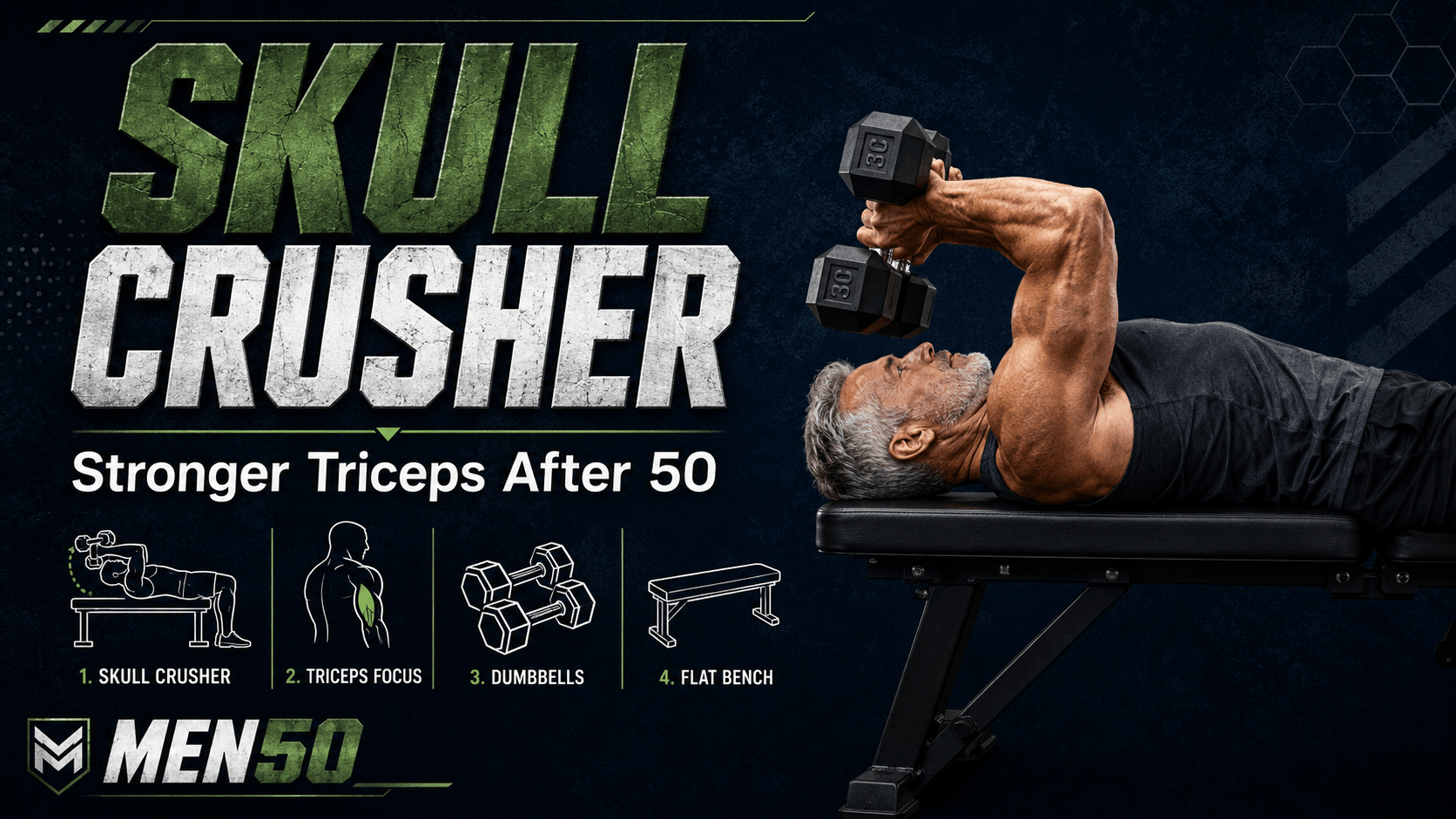 Skull crusher strength after 50