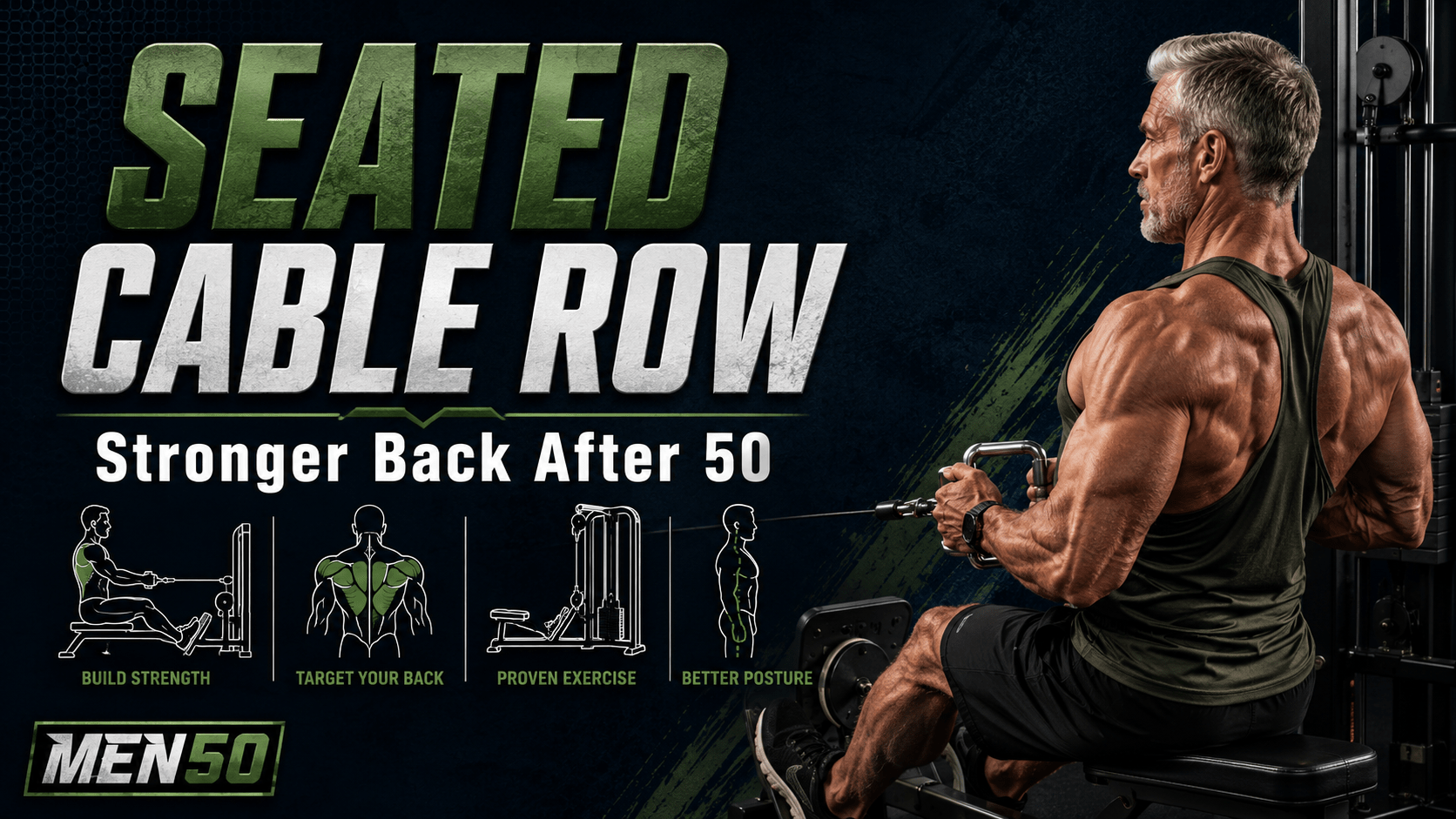 Stronger back after 50 fitness poster